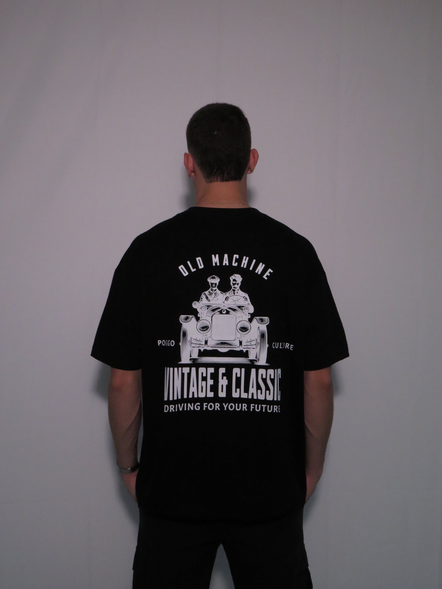 Old Automobile Tee - Black